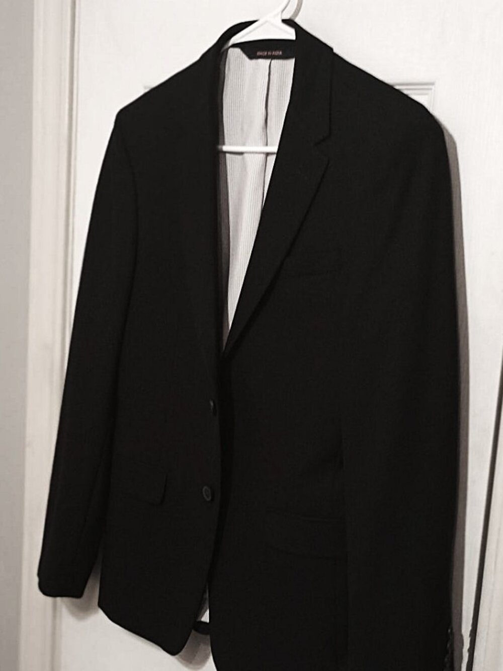 Egara Skinny Fit Men Black Blazer  36S